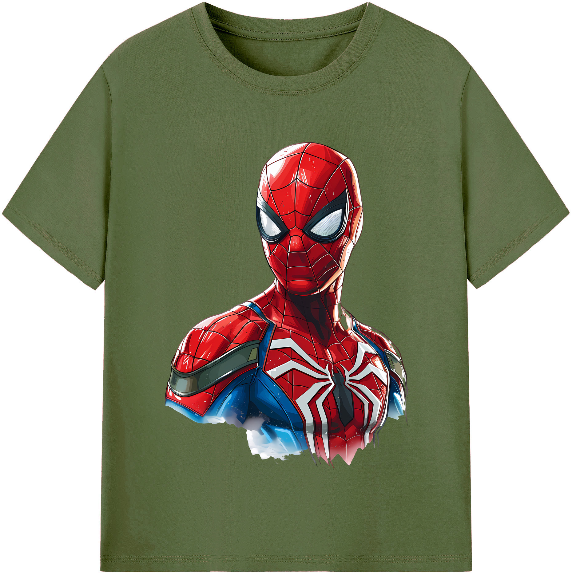 （画像用） Spider Man スパイダーマン 綿100％半袖Tシャツ（フロントプリント）
